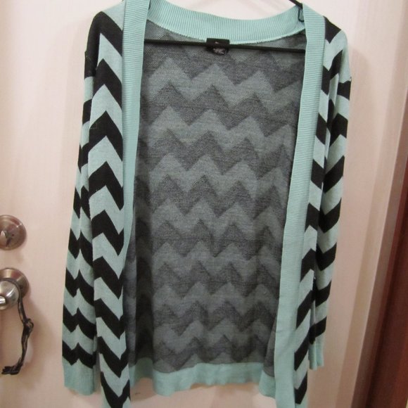 💚💙Rue21teal and black sweater - Picture 1 of 3